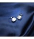 Gemelos para hombre de oro blanco