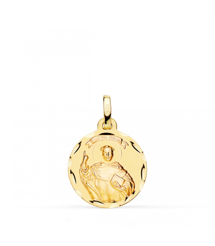 Medaglia San Vincenzo Ferreri oro 18 kt 16 mm
