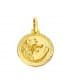 Ciondolo rigato segno zodiacale Leone 18 Kt 16mm