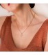 Catena forzatina oro 18K cubi 1 mm 40cm - Collane e girocolli da donna