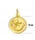 Pendentif Zodiaque Lion facetté 18 Carats 16mm