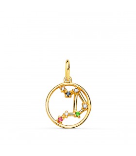 Pendentif Signe Astrologique Balance Or 18K Constellation