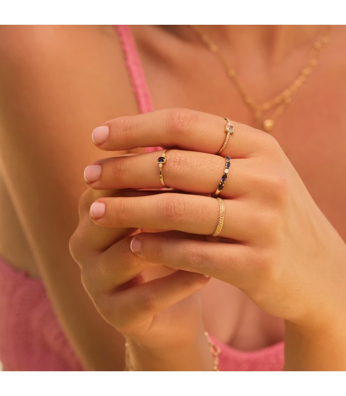 Bague Blue Or Jaune 18K Always
