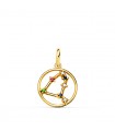 Anhänger gold sternzeichen Steinbock 18K & Zirkoniasteinen