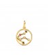 Anhänger Gold Sternzeichen Wassermann 18K & Zirkoniasteinen - Sternbild Gelbgold 12 mm