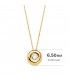 Gargantilla para mujer en oro amarillo 18 kilates. Gargantilla con diamante. Joyería online.
