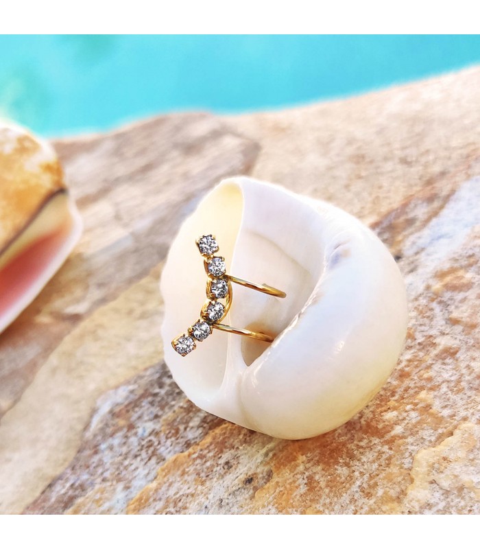 Ear Cuff Gelbgold | 22155