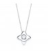 Gargantilla Estrella 0.050 Qtes. Oro Blanco 18K - collar con diamantes para mujer