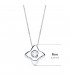 Gargantilla Estrella 0.050 Qtes. Oro Blanco 18K - collar con diamantes para mujer