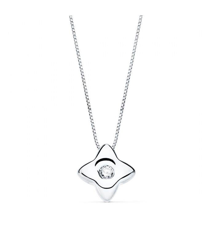 Collier Étoile Diamants 0.020 Carats OB 18K