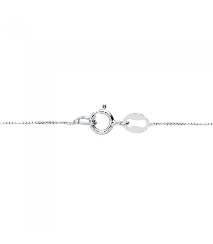 Gargantilla Estrella 0.015 Qtes. Oro Blanco 18K - collar con diamantes para mujer