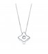 Gargantilla Estrella 0.015 Qtes. Oro Blanco 18K - collar con diamantes para mujer