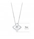 Gargantilla Estrella 0.015 Qtes. Oro Blanco 18K - collar con diamantes para mujer