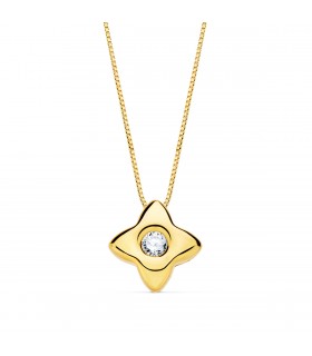 Gargantilla Estrella Diamantes 0.050 Qtes. Oro Amarillo 18K - collar con diamantes para mujer
