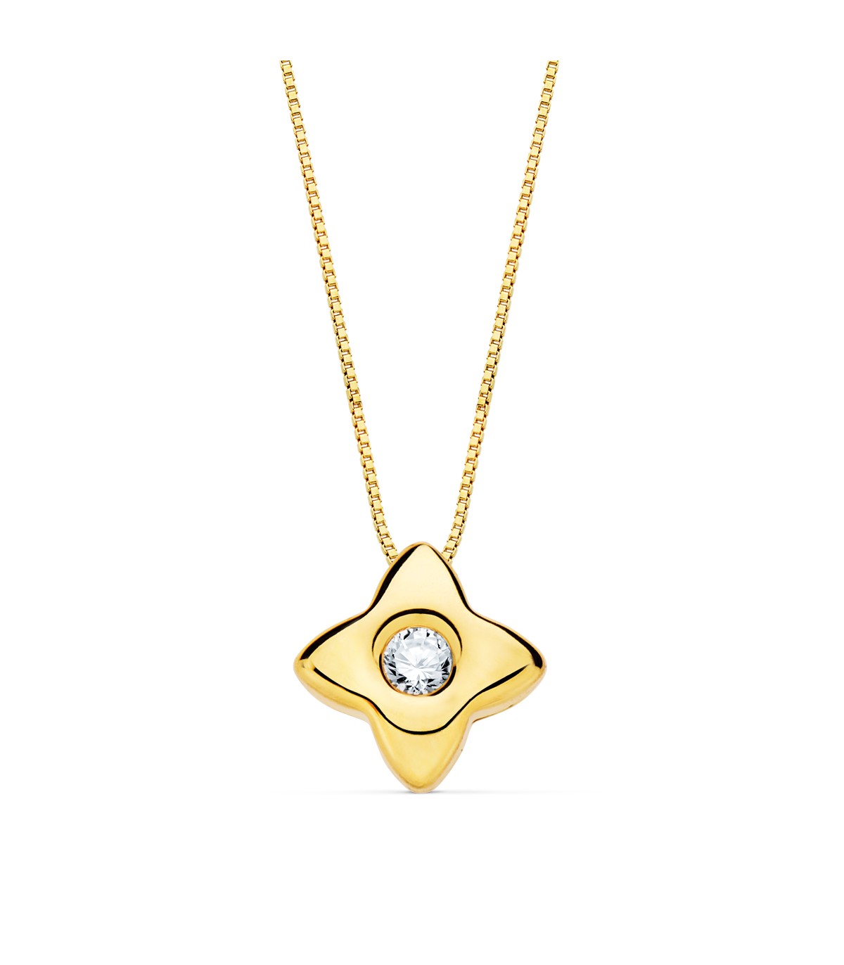Gargantilla Estrella Diamantes 0.050 Qtes. Oro Amarillo 18K - collar con diamantes para mujer
