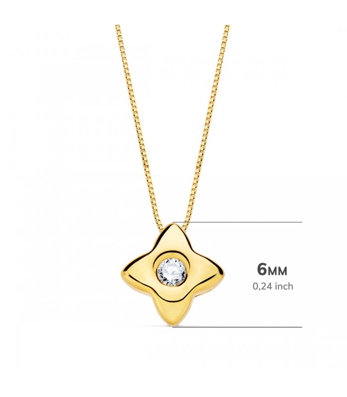 Gargantilla Estrella Diamantes 0.050 Qtes. Oro Amarillo 18K - collar con diamantes para mujer