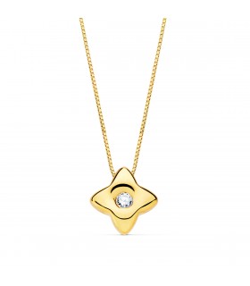 Gargantilla Estrella Diamantes 0.020 Qtes. Oro Amarillo 18K - collar con diamantes para mujer