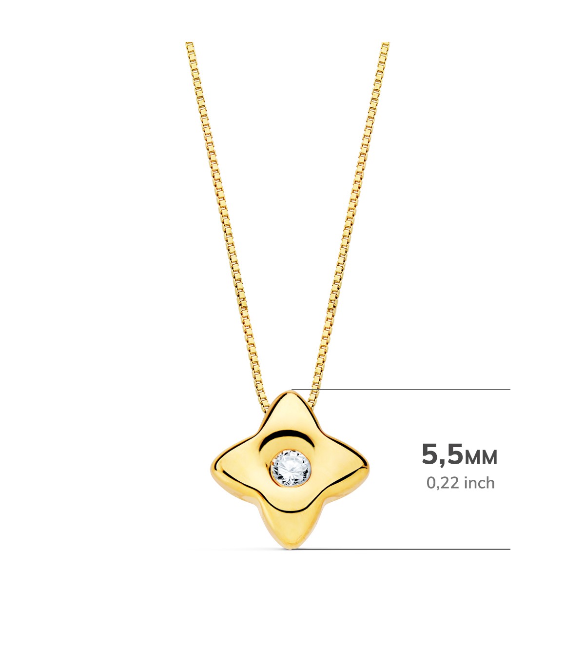 Gargantilla Estrella Diamantes 0.020 Qtes. Oro Amarillo 18K - collar con diamantes para mujer
