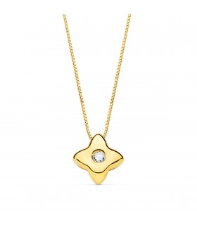 Gargantilla Estrella Diamantes 0.015 Qtes. OA 18K - collar con diamantes para mujer