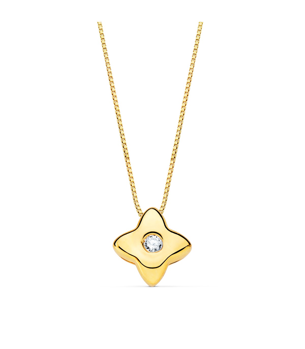 Gargantilla Estrella Diamantes 0.015 Qtes. OA 18K - collar con diamantes para mujer