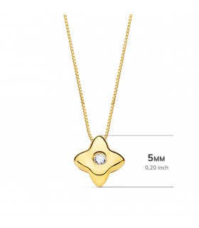 Gargantilla Estrella Diamantes 0.015 Qtes. OA 18K - collar con diamantes para mujer