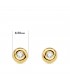 Pendientes Delicia Diamantes 0.200 Qtes. OA 18K - pendientes dormilonas, chatón