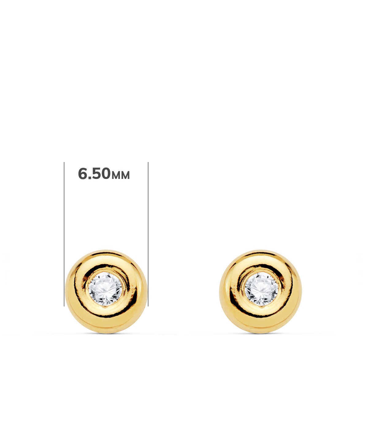 Pendientes Delicia Diamantes 0.200 Qtes. OA 18K - pendientes dormilonas, chatón