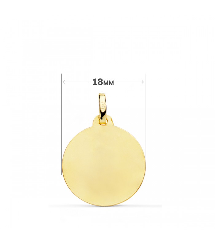 Alda Joyeros, joyería online | Medalla Virgen de la Cabeza 18 Ktes 18mm
