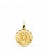 Medaglia Madonna Macarena Oro 18kt 16 mm bordo lucido