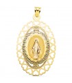 Medaglia Miracolosa cuori Oro 18kt 50 mm