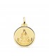 Medalla Virgen Caridad del Cobre Cuba Oro 18k 20mm Bisel