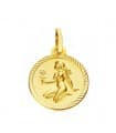 Jungfrau Sternzeichen Anhänger 750 Gelbgold 16mm