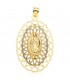 Médaille Notre Dame Guadalupe Coeurs 18K 50mm