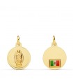 Madonna von Guadalupe Anhänger 18K Gold P6068-114