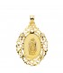 Medalla Cerco Virgen de Guadalupe México 18K 36mm - comprar joyas online