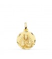 Medalla V. Guadalupe México Oro 18k Tallada 16mm