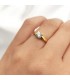 Solitario Bianca Oro Amarillo 18 kilates - Anillo de compromiso, anillo pedida mano mujer
