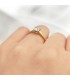 Solitario Bianca Oro Amarillo 18 kilates - Anillo de compromiso, anillo pedida mano mujer