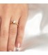 Solitario Bianca Oro Amarillo 18 kilates - Anillo de compromiso, anillo pedida mano mujer