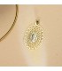 Médaille Notre Dame Guadalupe Coeurs 18K 50mm