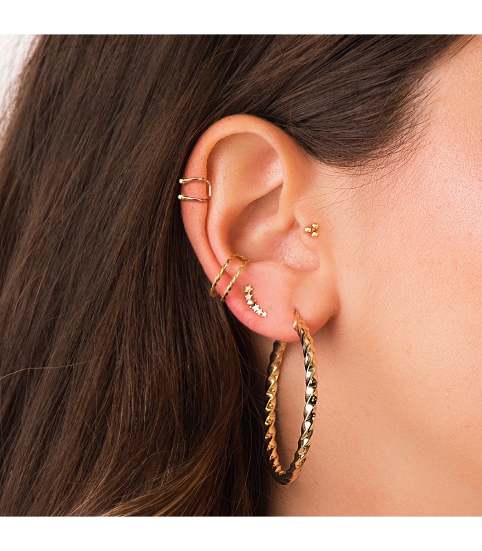 Boucles d'oreilles Petit Étoiles Or 18K