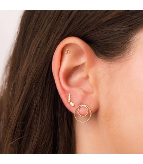 Piercing mini billes Or Jaune 18K