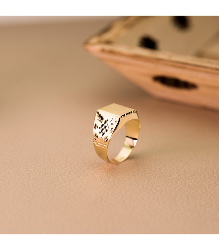 Sello cadete Sergio Oro Amarillo 18K - ANILLO SELLO PAR NIÑO COMUNIÓN