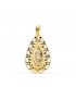 Medalla Gota Virgen de Guadalupe México Oro 18K 18mm
