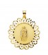 Medalla Cerco Virgen de Guadalupe México 18K 34mm - comprar joyas online