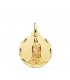 Medalla 18K Virgen Guadalupe México 22mm Tallada