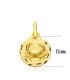 Pendentif Zodiaque Cancer facetté 18 K 13mm