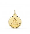 Médaille Notre-Dame Charité du Cuivre Cuba Or 18k 18 mm Biseau