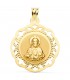 Scapulaire Ajouré V. Carmel et C. Jésus Or 18K 28 mm