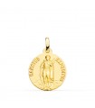 Medalla San Expedito Oro 18K 18mm Mate
